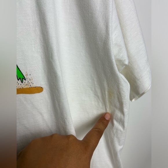 Crazy Shirt Hawaii Beach Bufo volleyball Frog Print Single stitch 80s T-Shirt - Picture 15 of 16